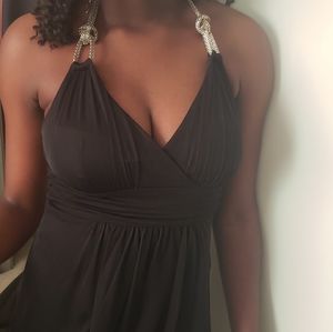 SPRING SALE!! Black halter dress
